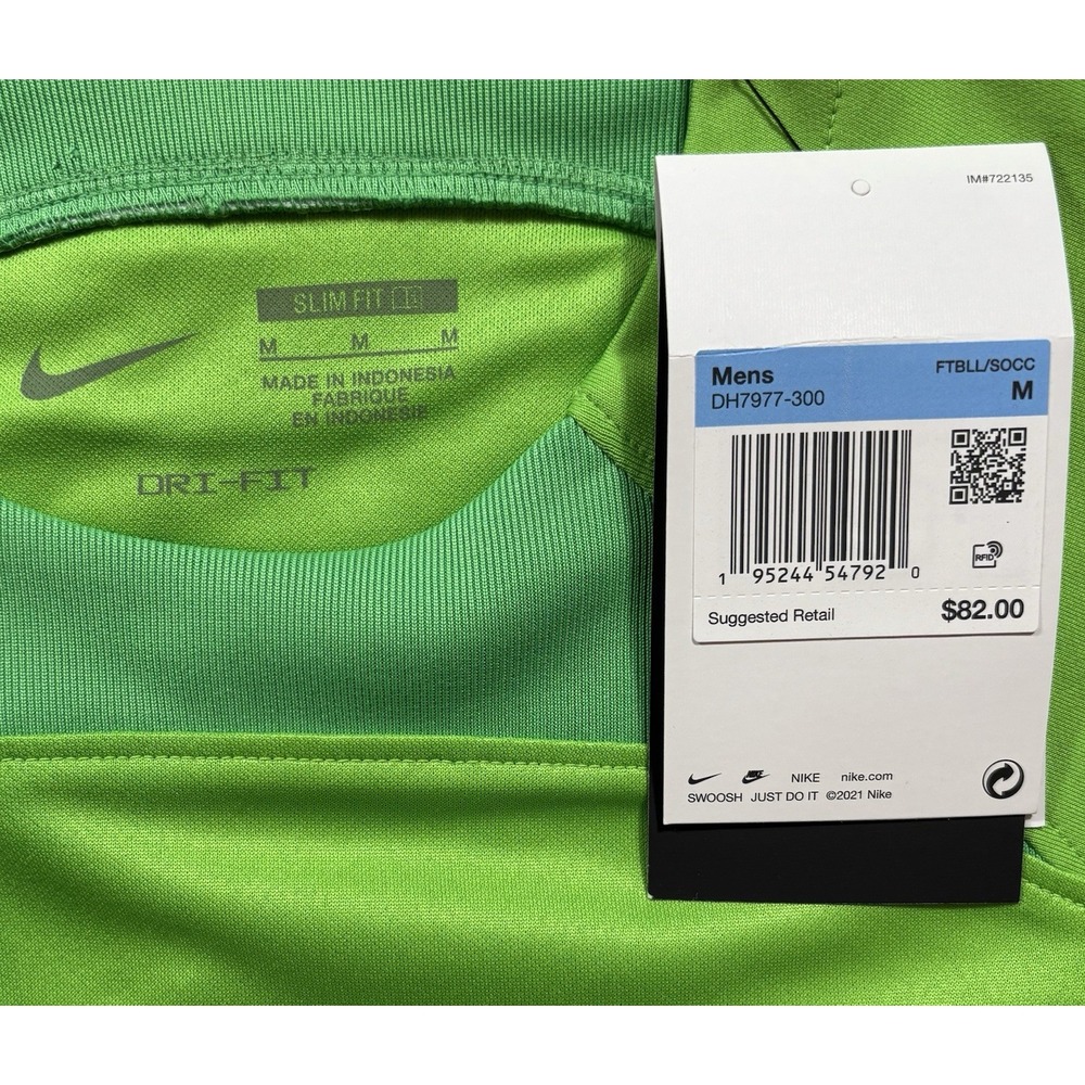 Nike Dri-Fit Men's Soccer Goalie Keeper Jersey Slim Fit NWT Medium -522 - Picture 4 of 9